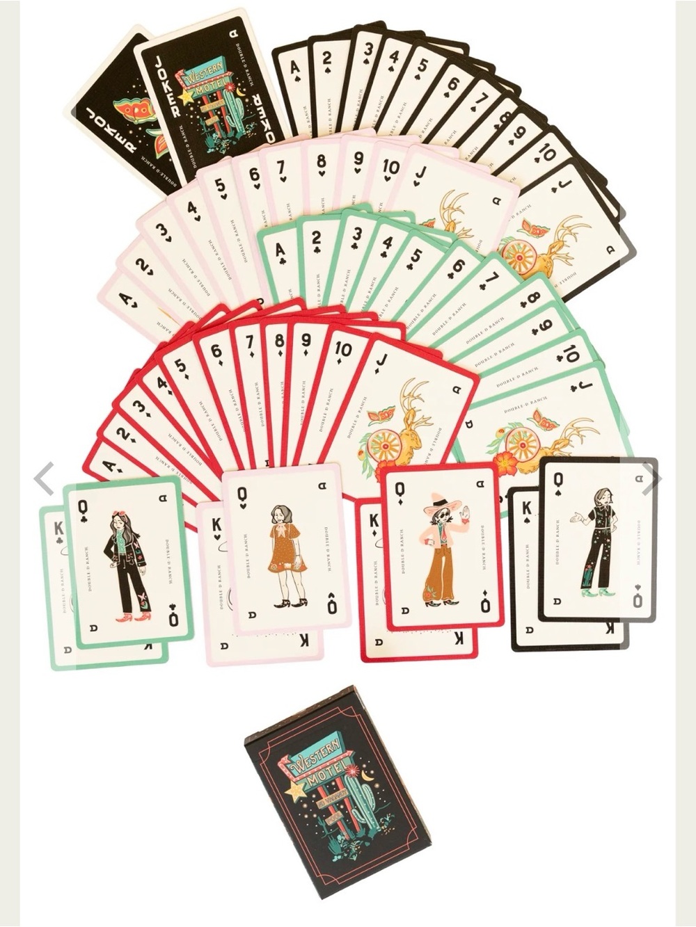 New Double D Ranch "ADDICTION" Deck Of Cards Poker Western Rodeo Cowgirl Themed - Picture 2 of 5
